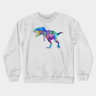 Dinosaur T-Rex Art Tyrannosaurus Rex Decor Watercolor Print Crewneck Sweatshirt